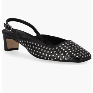 Alohas black stud Lindy Slingback Pump